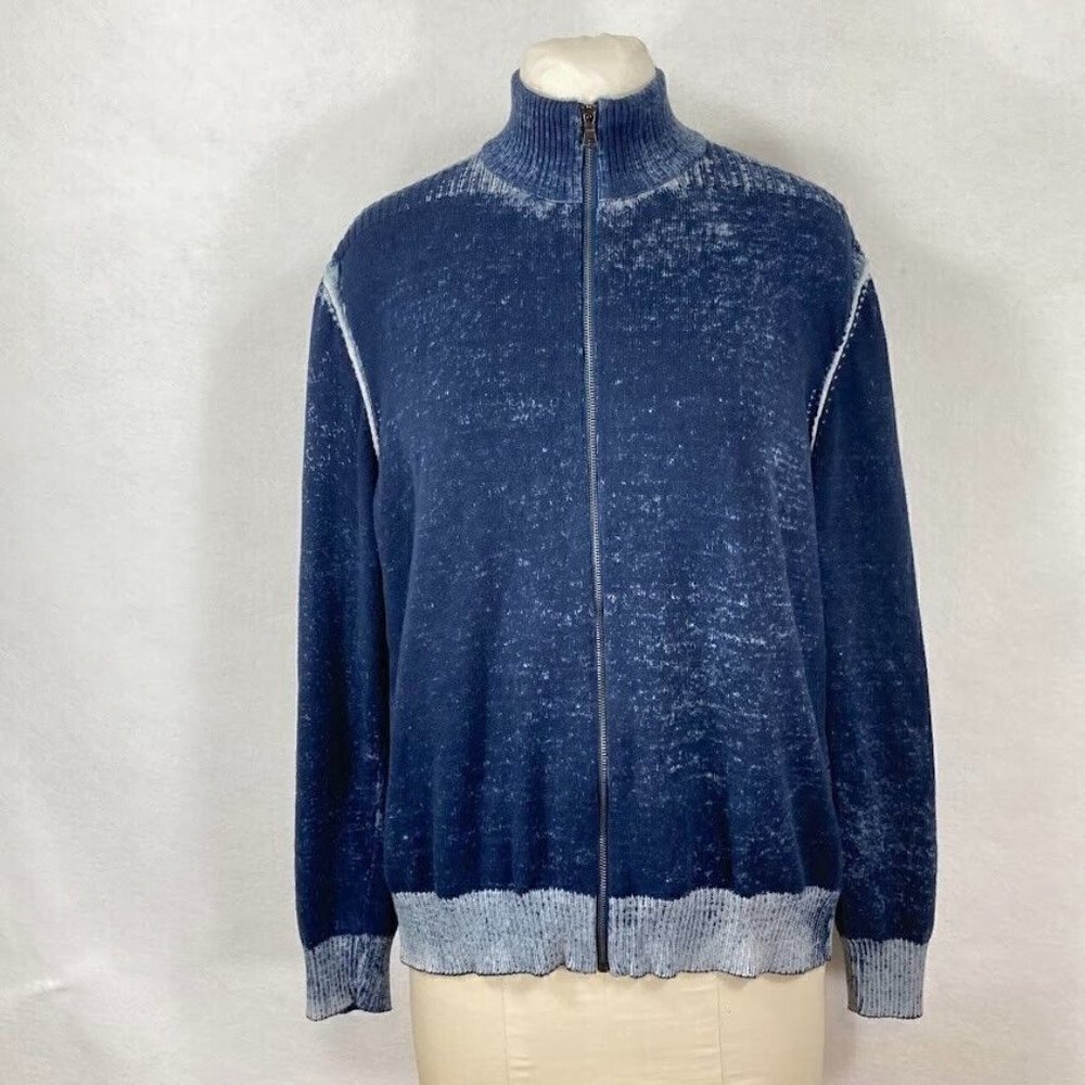 I.N.C. Cardigan Mock Neck Sweater Cozy Grandma Core Academia Relaxed Fit XL